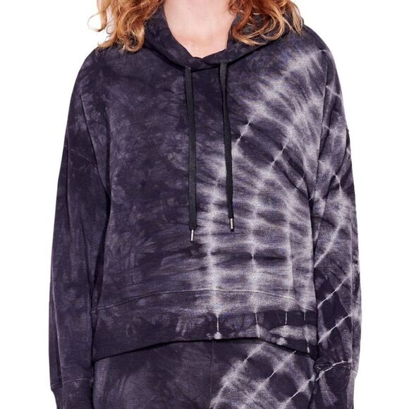 Sundry Tie Dye Gray White Easy Hoodie Sweatshirt M - Picture 2 of 11